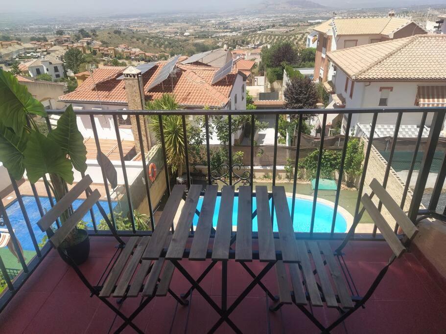 Luminosa Y Confortable Casa Con Vistas Y Piscina Jun Exterior photo